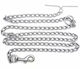 Λουρί/Οδηγός Σκύλου Αλυσίδα σε Ασημί χρώμα