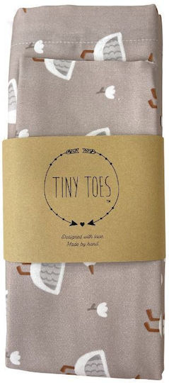 Tiny Toes Baby Sheets Set Crib Cotton Beige 3pcs