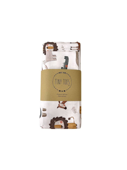 Tiny Toes Baby Sheets Set Crib Cotton Beige 3pcs