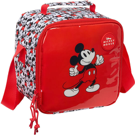 Mickey Mouse Clubhouse Школьска Термо Чанта За Храна За Ръка Червена Mickey 20x15x20см