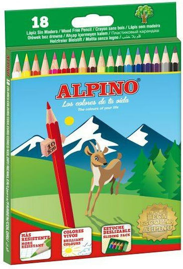 Alpino цветни моливи Al010656, многоцветни, 18 броя