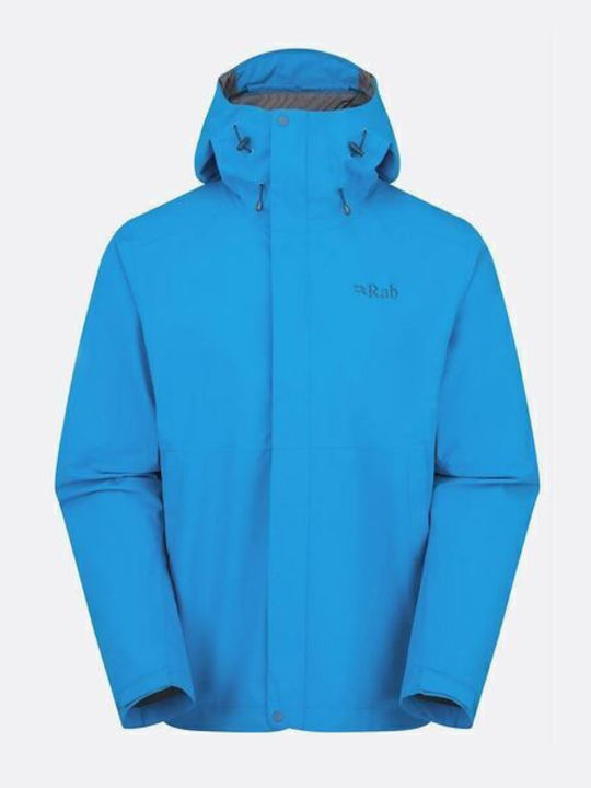 Rab Downpour Μπουφάν Αδιάβροχο Maya Blue