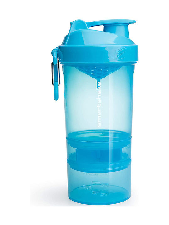 SmartShake Original 2go Plastic Protein Shaker 600ml Blue