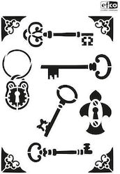 Stencil A4 Keys Locks