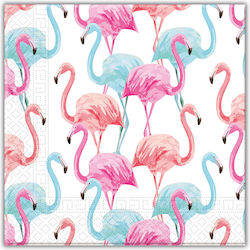 3ply Χαρτοπετσετες 33χ33 Εκ 20 Τεμ Tropical Flamingo #92206