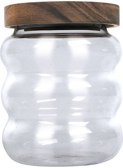 Estia Allure General Use Vase with Airtight Lid Glass Transparent 500ml