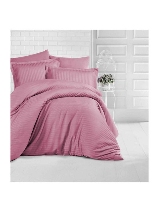 Linea Home Παπλωματοθήκη Υπέρδιπλη 220x240 Ροζ