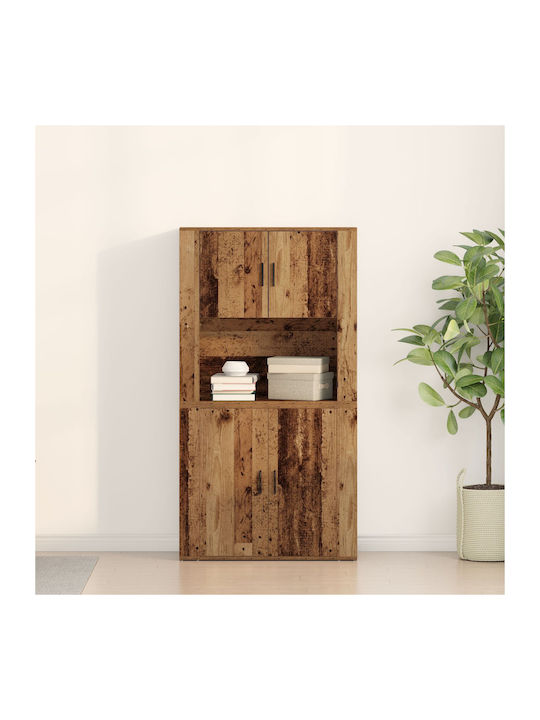 Wooden Office Cabinet 80x33x150cm
