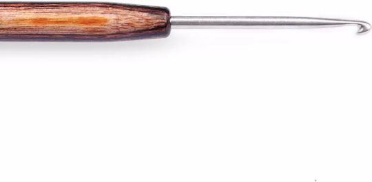No.2.5 Prym Natural Knitting Crochet Hook Aluminum Wild Rosewood Handle 14cm 223501