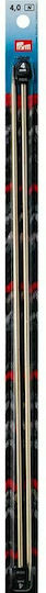 No. 4 Specially Processed Shiny Aluminum Knitting Needles, Fast Easy Knitting Prym 191611