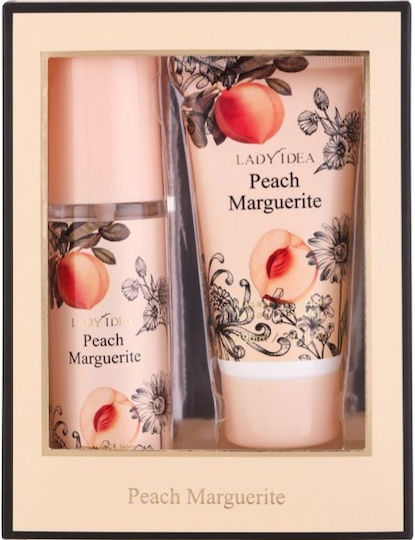 Lady Idea Peach Marguerite Set with Body Mist