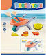 Trolley Eimer & Zubehör Set 7-teilig 24x42x22 cm