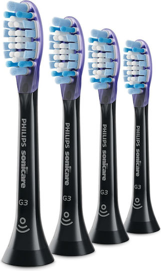 Philips Sonicare G3 Premium Gum Care Electric Toothbrush Replacement Heads Black HX9054/88 4pcs