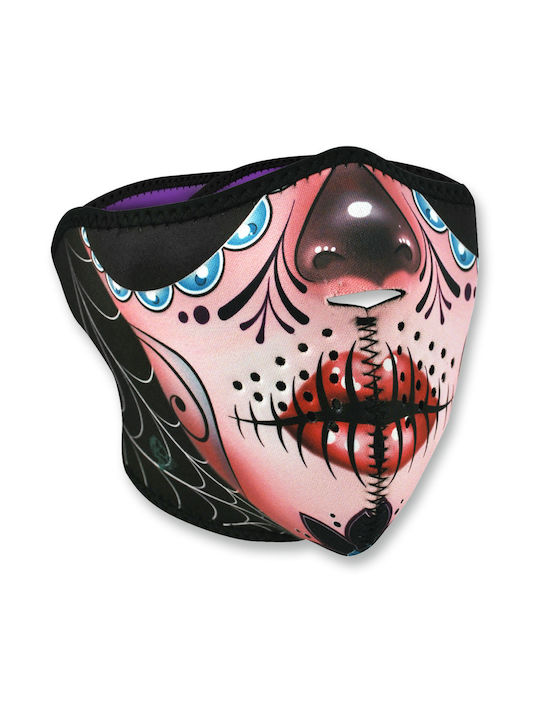 Zan Headgear Μάσκα Προσώπου Neoprene Sugar Skull Wnfm082h