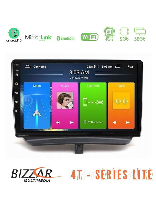 Bizzar Car Audio System for Ford Courier 2015-2023 (Bluetooth/USB/WiFi/GPS/Apple-Carplay/Android-Auto) with Touch Screen 9"