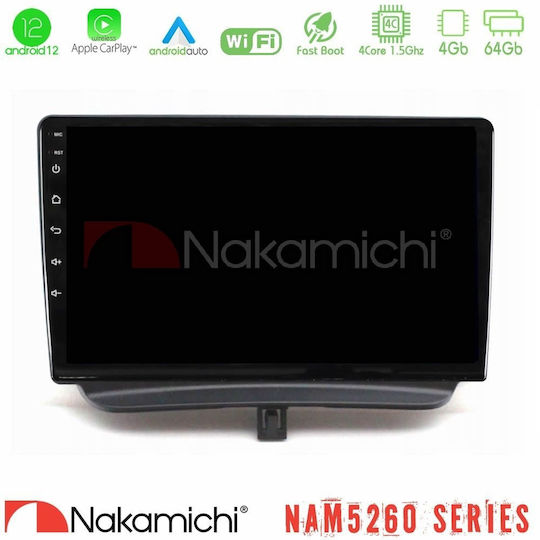 Nakamichi Car Audio System for Ford Courier 2015-2023 (Bluetooth/USB/WiFi/GPS/Apple-Carplay/Android-Auto) with Touch Screen 9"