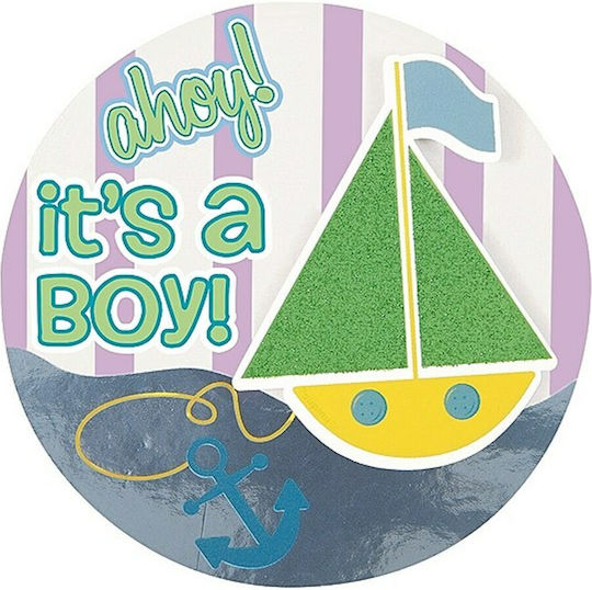 Κονκάρδα Baby Shower Party "it's A Boy" 10cm