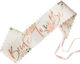 Bride To Be Sash White Floral Rose Gold Letters 1 Piece