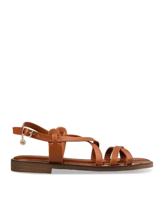 Envie Shoes Women's Flat Sandals in Brown Color