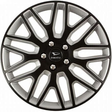 Versaco Car Hubcap Set with Daihatsu Emblem 16" 4pcs Black