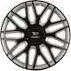 Versaco Car Hubcap Set Dakar with Daihatsu Emblem 16" 4pcs Black