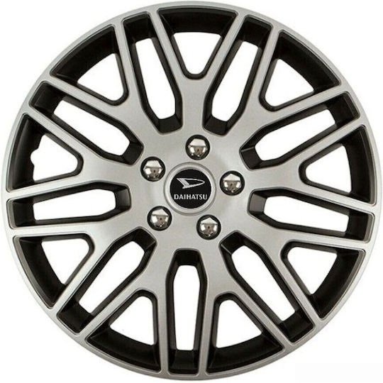 Versaco Car Hubcap Set Dakar Nc with Daihatsu Emblem 16" 4pcs Silver
