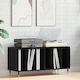vidaXL Records Hi-Fi Furniture Black 38x100x48cm