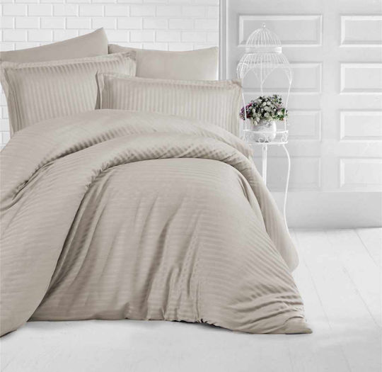 Linea Home Soft Super-Double 160x200+25cm With Rubber Hugger Soft Satin Bed Sheets