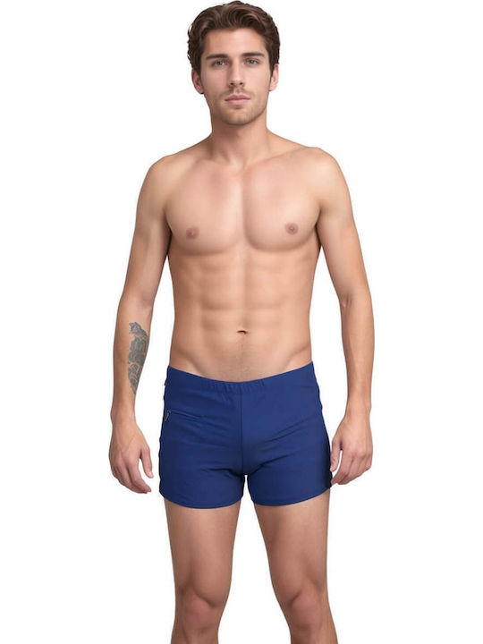 Costume De Baie Bărbați Pantaloni Scurți Albastru Marin Tendedță