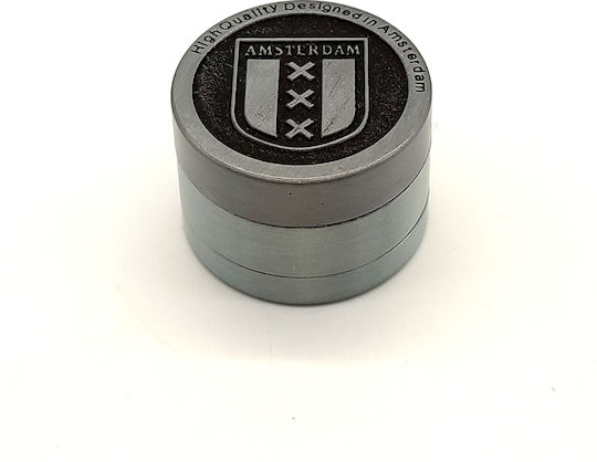Grinder Μεταλλικος Τριφτης Καπνου 3 Επιπεδων Χχχ Σιτα Gr147
