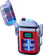 Th-613 LED Wiederaufladbares Wasserdichtes Plasma-Feuerzeug Typ-C Rot