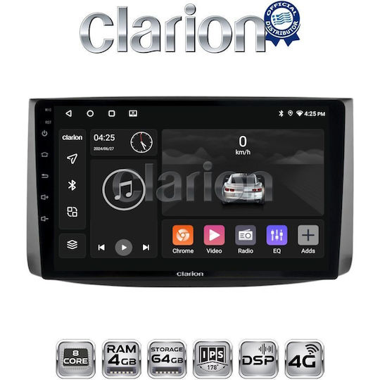 Clarion Auto-Audiosystem für Chevrolet Aveo 2006 > 2010 (Bluetooth/USB/WiFi/GPS/Apple-Carplay/Android-Auto)