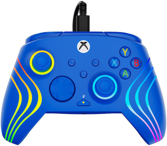 Turtle Beach Afterglow Wave Ενσύρματο Gamepad με Hall Effect Sticks για PC / Xbox Series Μπλε