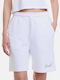 Damen Sportliche Bermuda Weiß