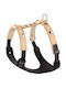 Ferplast Dog Harness Giotto Luxor P Small A 31–39cm B 44–52cm Beige Leather with Metal Pyramid-Shaped Decorations
