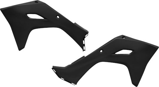 Ufo Radiator Side Panel Set Ka04761-001 Kawasaki Kx 450 24 Black