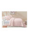 Liolios Home Armony Покривало Полутораспално Розов 180x240см