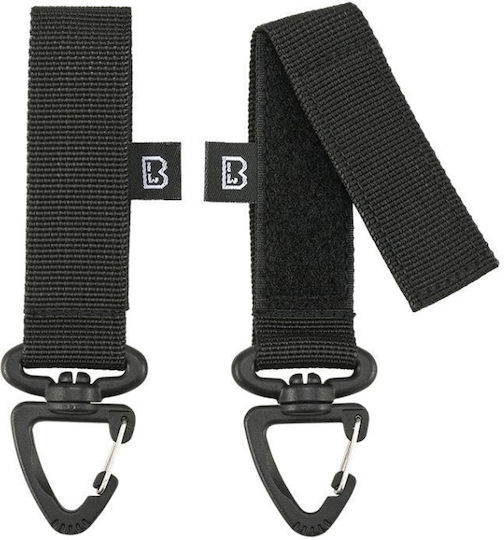 Belt Molle Loop Carabiner Brandit 2τμχ Μαύρο