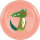Die Spiegelburg Baby Food Plate Crocodile made of Plastic Orange