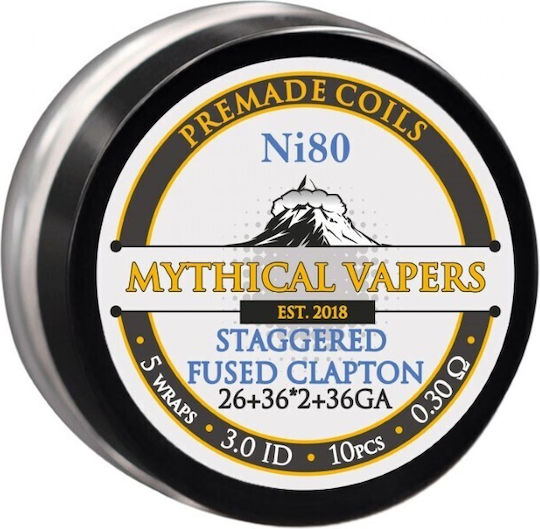 Mythical Vapers Staggered Fused Σύρμα για D.I.Y. Ηλεκτρονικού Τσιγάρου 10τμχ