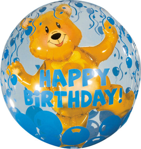 Балон Bubble Кръгла Happy Birtday Double