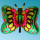 Balon Folie Verde Animale