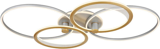 Globo Lighting Πλαφονιέρα Οροφής Ασημί