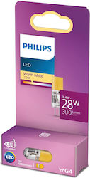 Philips LED Bulb 2.7W for Socket G4 Warm White Philips LED Bulb 2.7W for Socket G4 Warm White