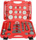Car Hand Tools Brake Set 35 Pieces for Alfa Romeo Aston Martin Audi Bmw Chevrolet Chrysler Citroen Daewoo Daihatsu Dodge Ferrari Fiat Ford GMC Honda Hyundai Infiniti Isuzu Jaguar Jeep Kia Lancia Land Rover Lexus Lotus Maserati Mazda Mitsubishi Nissan Opel Peugeot Renault Saab Seat Skoda Smart Subaru Suzuki Toyota VW Volvo