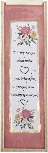 Handmade Box Case for Mom with Scented Pink Rose Petals