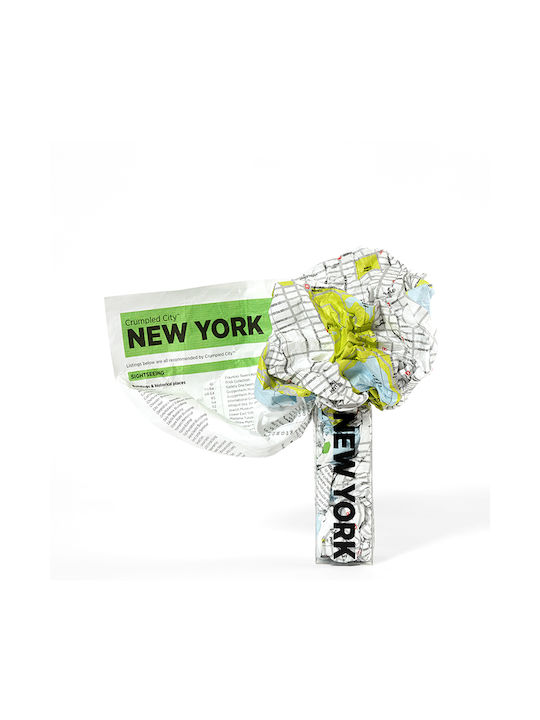 Crumpled City Map New York