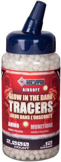 Crosman Airsoft Tracer BBs Weiß 0,12g 6mm 2000 Stück 1000705