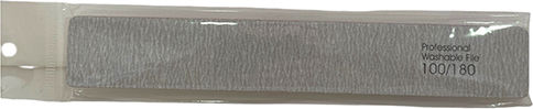 Beauty Salon Professional Nail File Γκρι Τετραγωνη 100/180
