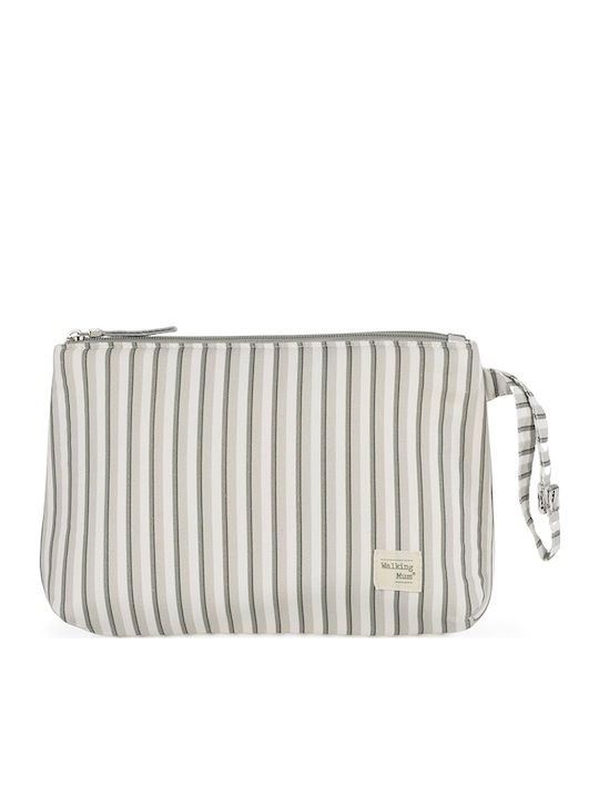 Walking Mum Toiletry Bag Botton Stripes 26x18x1...